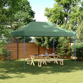 Tenda para festas pop-up dobrável 410x279x315 cm verde