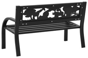 Banco de jardim para crianças 86 cm aço