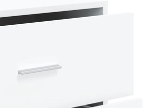 Aparadores 2 pcs 60x31x84 cm derivados de madeira branco