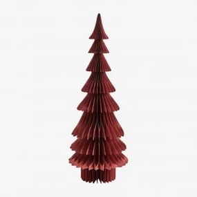 Árvore De Natal Em Papel Kixel Vermelho Sangria - Sklum