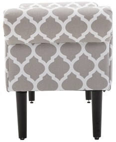 Banco com Braços, Estofado Junto à Cama tipo Banco de Madeira para Quarto ou Corredor - 132x45,5x58cm