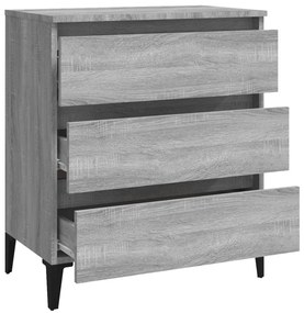 Aparador 60x35x69 cm derivados de madeira sonoma cinza