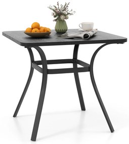 Mesa de jantar expansível para pátio para 4 a 6 pessoas - cinza