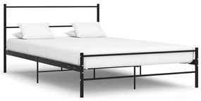 Estrutura de cama 160x200 cm metal preto