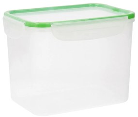 Lancheira Hermética Quid Greenery Transparente Plástico (3,7 L) (pack 4x)