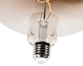 Conjunto de 5 lâmpadas LED E27 reguláveis G220 castanhas 4,9W 130 lm 1800K