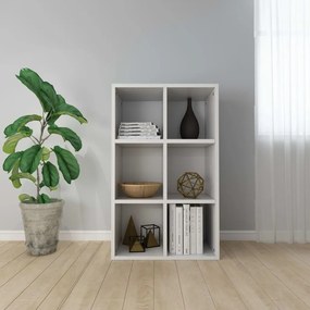 vidaXL Estante/aparador 66x30x98 cm contraplacado branco