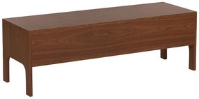 Móvel de TV castanho escuro CORINA Beliani