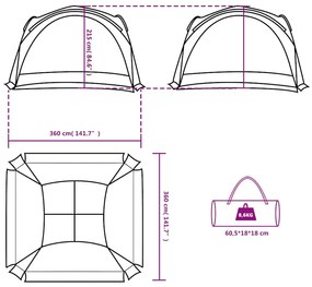 Tenda de festas impermeável branco