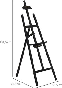 Cavalete Pintura de Madeira Cavalete de Desenho Estúdio Inclinável 90°