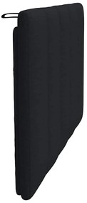 Almofadão de cabeceira 80 cm tecido preto