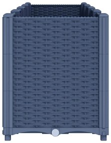 Vaso/floreira 160x40x53 cm PP cinzento azul
