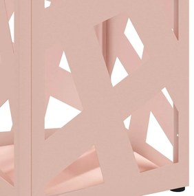 Suporte para Guarda-Chuva Rosa Metal Médio Inserções Decorativas