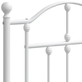 Cabeceira de cama 193 cm metal branco