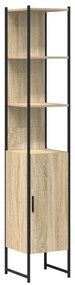 Armário de Banheiro vidaXL Carvalho Sonoma 33x33x185,5 cm Madeira Deri