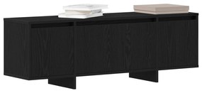 Móvel para TV vidaXL Preto Carvalho 120x30x40,5 cm Madeira engenheirad
