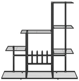 Suporte de vasos 94,5x25x88 cm metal preto