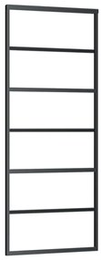 Porta deslizante c/ conj. ferragens 76x205cm vidro ESG preto