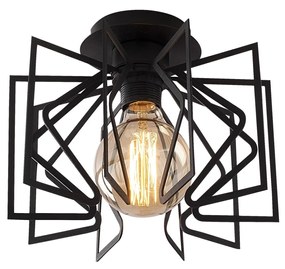 Candeeiro de Teto Nemrut – Preto – 26 cm de Diâmetro x 20 cm de Altura