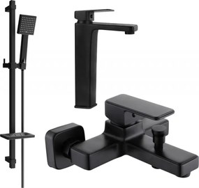 Mexen Cetus Conjunto de banheira DQ45, preto - 744313DQ45-70