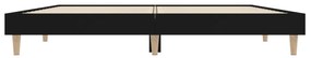 Estrutura de cama 135x190 cm derivados de madeira preto