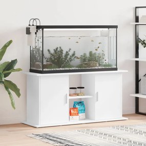 833615 vidaXL Suporte de aquário 121x41x58 cm derivados de madeira branco