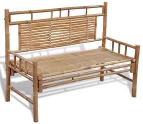 vidaXL Banco de jardim 120 cm bambu