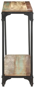 Mesa consola 110x30x75 cm madeira recuperada maciça