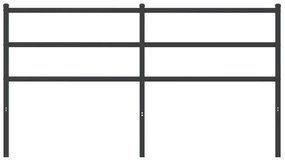 Cabeceira de cama 160 cm metal preto