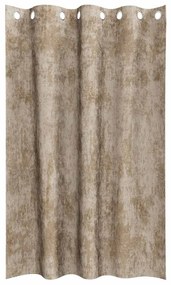 Cortinas de Veludo 2 pcs com Ilhoses Champagne 140x175 cm
