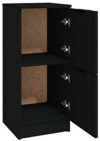 Aparadores 2 pcs 30x30x70 cm derivados de madeira preto