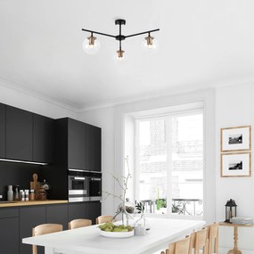 Candeeiro de Teto Atmaca – Preto Antigo – 70 x 70 cm