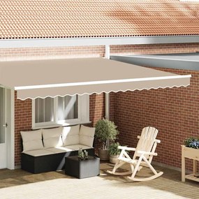 vidaXL Valance de Toldos para Estrutura de 4,5m Bege 4,3x0,2m