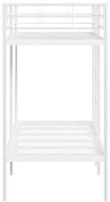 Beliche sem colchão 75x190 cm aço branco