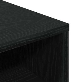 Estante preto 34x31x80 cm derivados de madeira