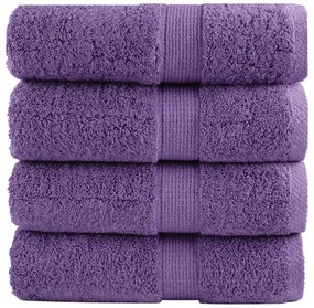 Toalhas de bidé premium SOLUND 4 pcs 30x50 cm 600 gsm roxo
