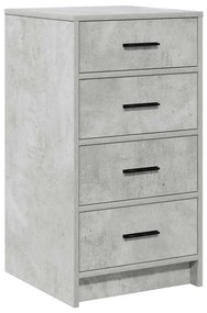 Buffet Cinzento de Concreto 40x41x75 cm Madeira Engenhada