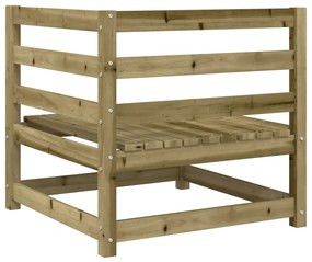 5 pcs conjunto de sofás para jardim madeira de pinho impregnada
