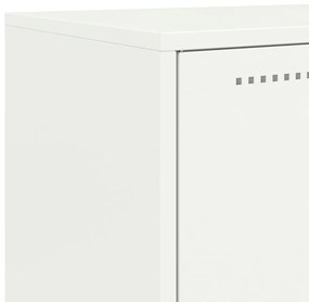 Aparador 68,5x38,5x107 cm aço branco
