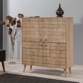 Armário Multiusos Multilux – Carvalho Sonoma – 95x111x36 cm