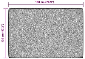 Tapete pelo curto antiderrapante int./ext. 120x180 cm multicor