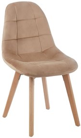 Pack 2 Cadeiras Kelen Veludo - Champanhe