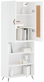 Armário alto 69,5x34x180 cm derivados de madeira branco