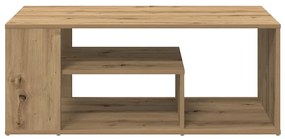 Mesa de centro em carvalho artesanal 100x50x40 cm