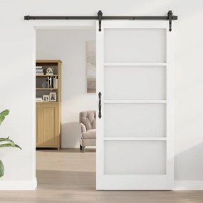 vidaXL porta interior com vidro "ORKDAL" branca 93x202x4 cm