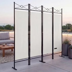 Conjunto de 2 biombos Lucca, 180 x 163 cm brancos