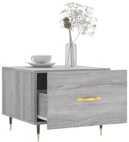 Mesa de centro 50x50x40 cm derivados madeira sonoma cinza