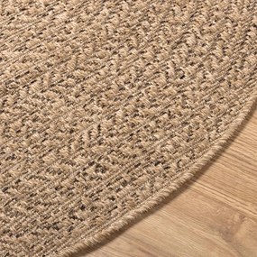 Tapete ZIZUR 160 cm aspeto de juta interior e exterior