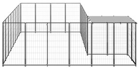 Canil 10,89 m² aço preto