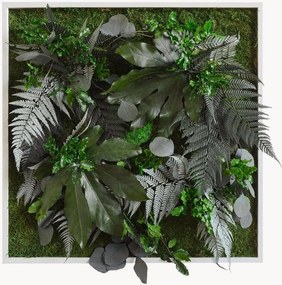 Quadro de parede emoldurado artesanal com design de selva Tropic